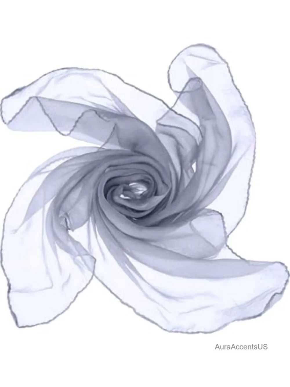 Chiffon Square Scarf Lightweight Tulle Polyester Retro Neckerchief